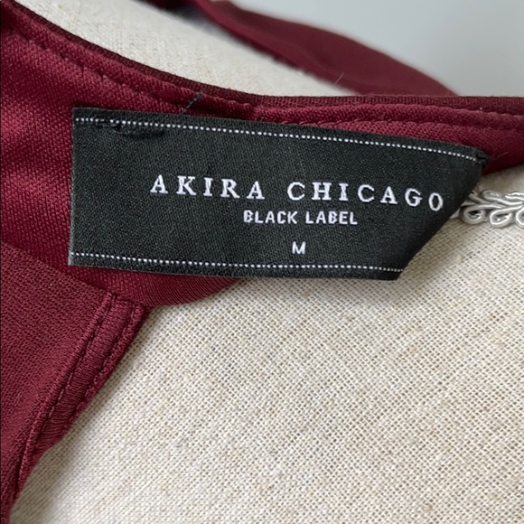 Akira burgundy dress size Medium . - Picture 6 of 7